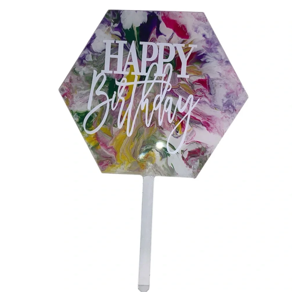 Cake Topper-Happy Birthday